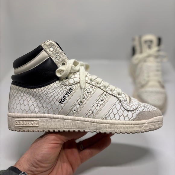 Adidas Top Ten Hi Snakeskin Women’s Size 8 Rare Retro High Top Sneakers - Picture 11 of 16